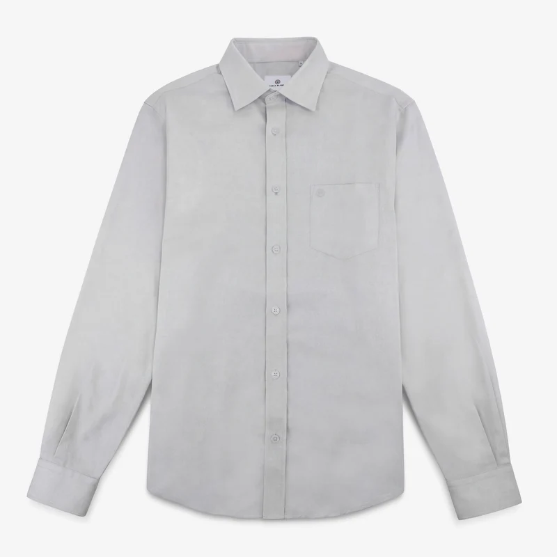 Chemise manches longues gris aubrac