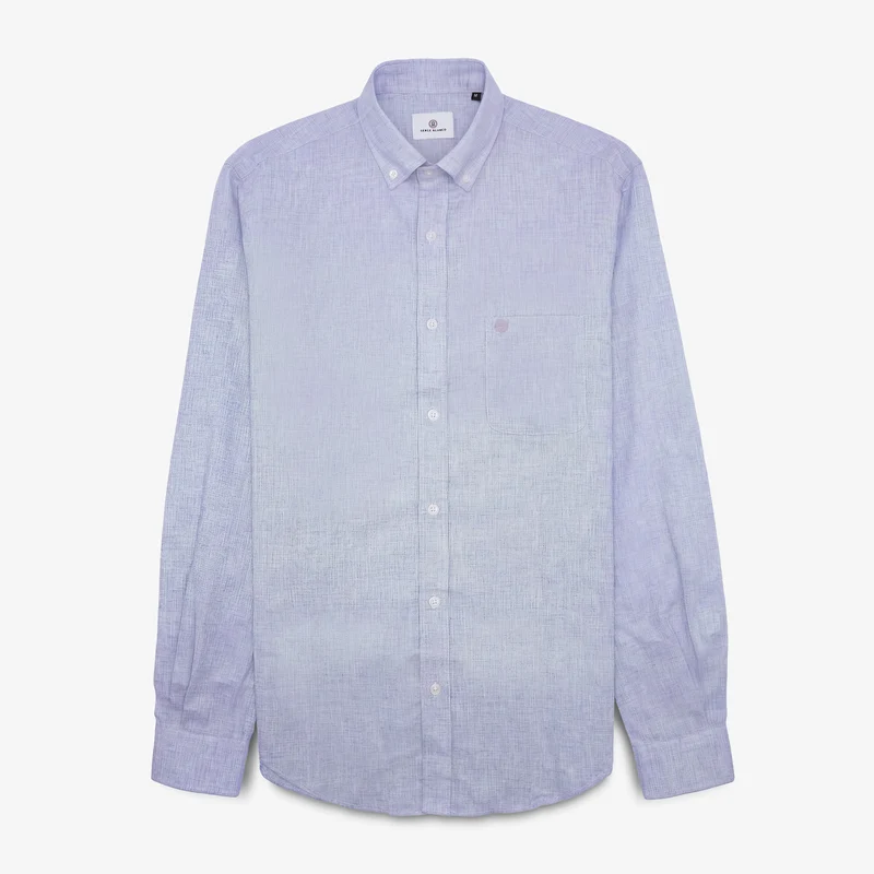 Chemise manches longues bleue