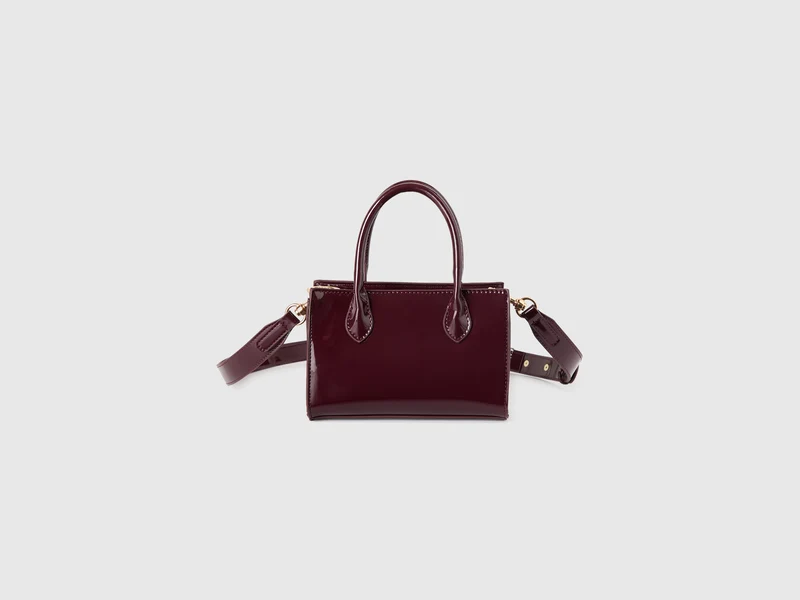 Mini borsa in vernice