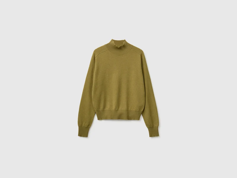 Maglia dolcevita in misto cashmere