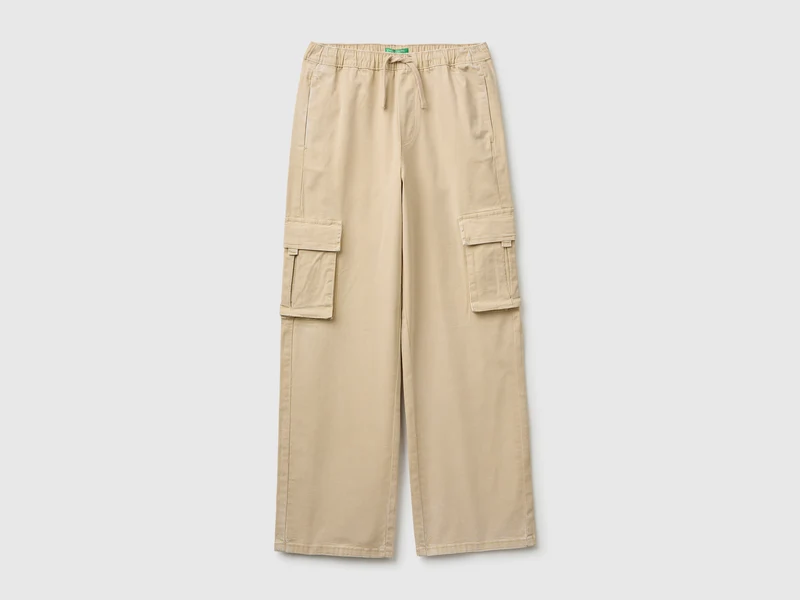Pantaloni cargo con coulisse