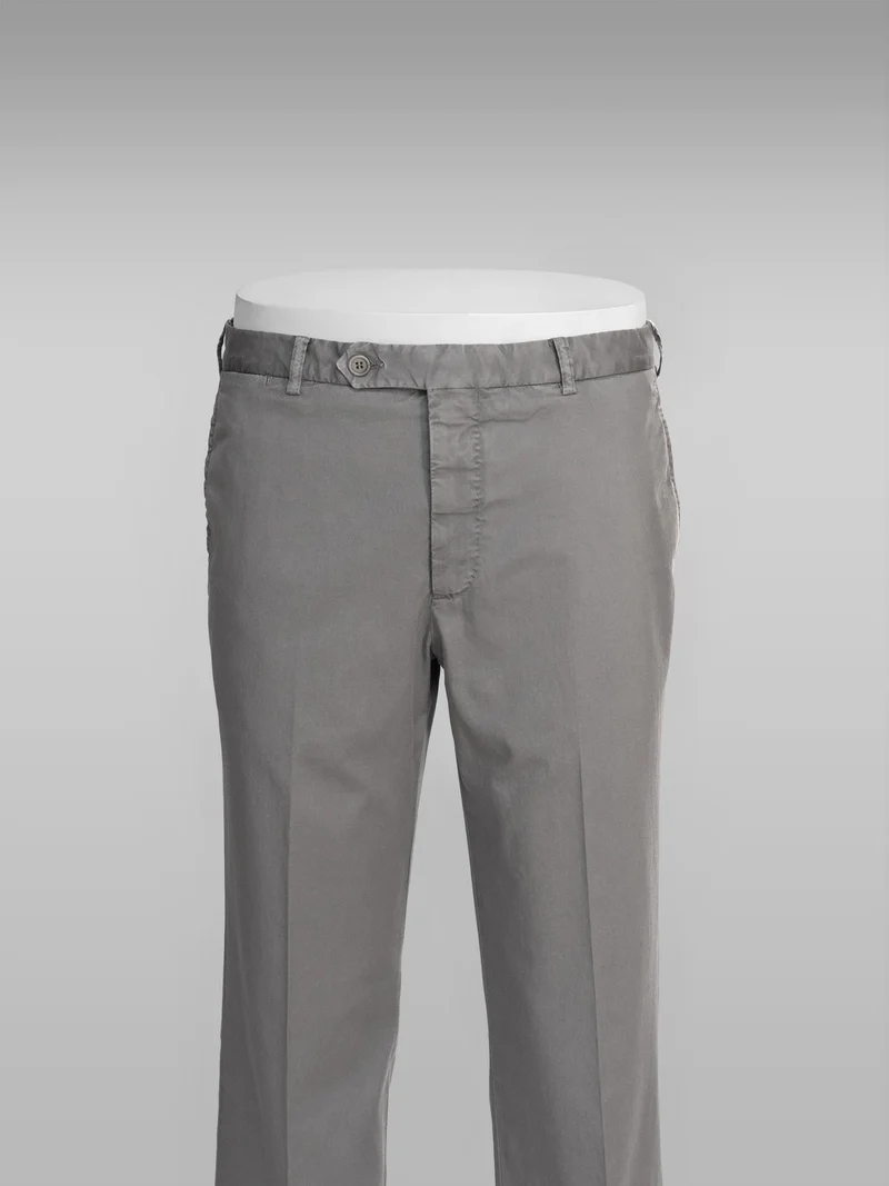 Grey cotton supima sport trousers