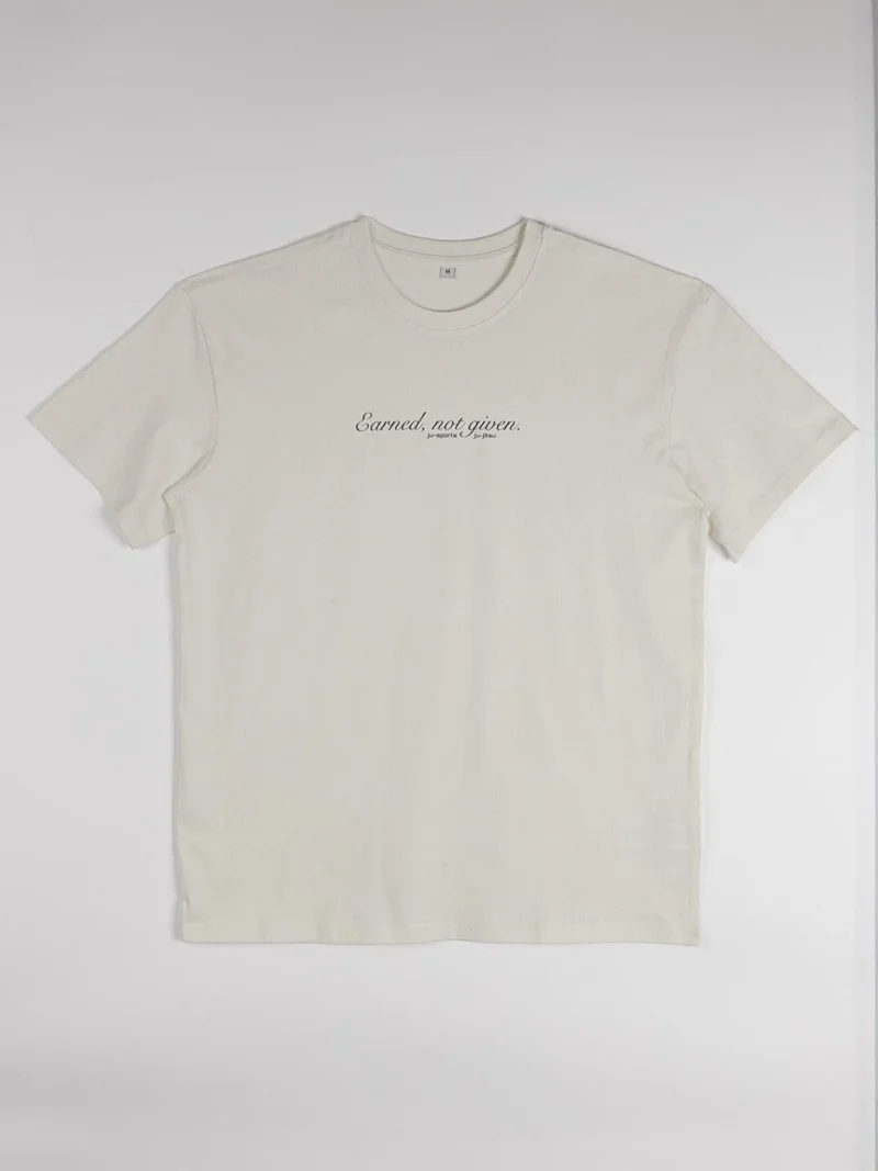 T-shirt Oversize Ju-Sports Earned Not Given Bianca