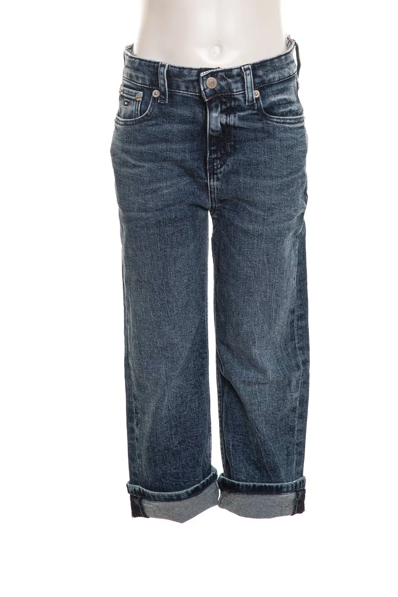 Jeans Tommy Hilfiger Relaxed Americana Med Da Bambino Denim Medio Dark Blu