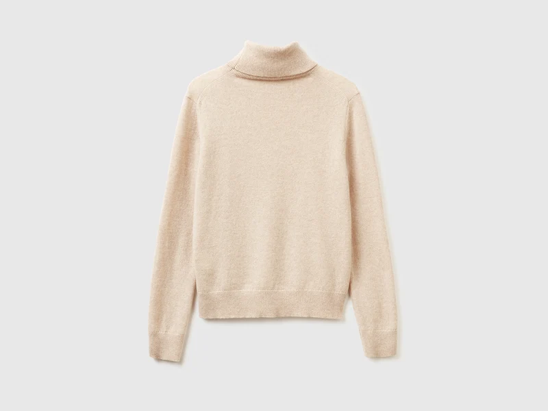 Dolcevita beige in puro cashmere
