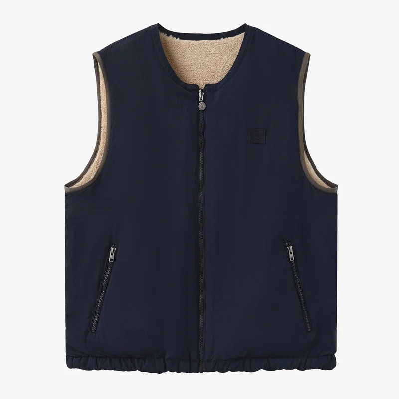 Veste sans manches réversible Drake bleu marine