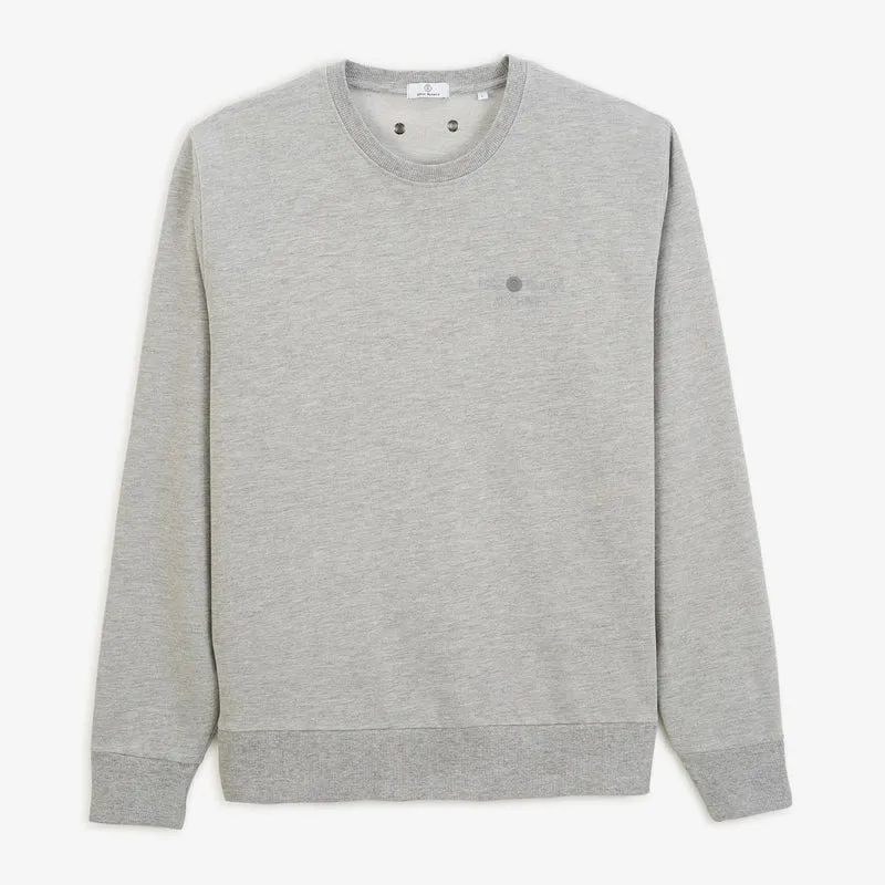 Sweat col rond Archives teinture old en coton gris chiné