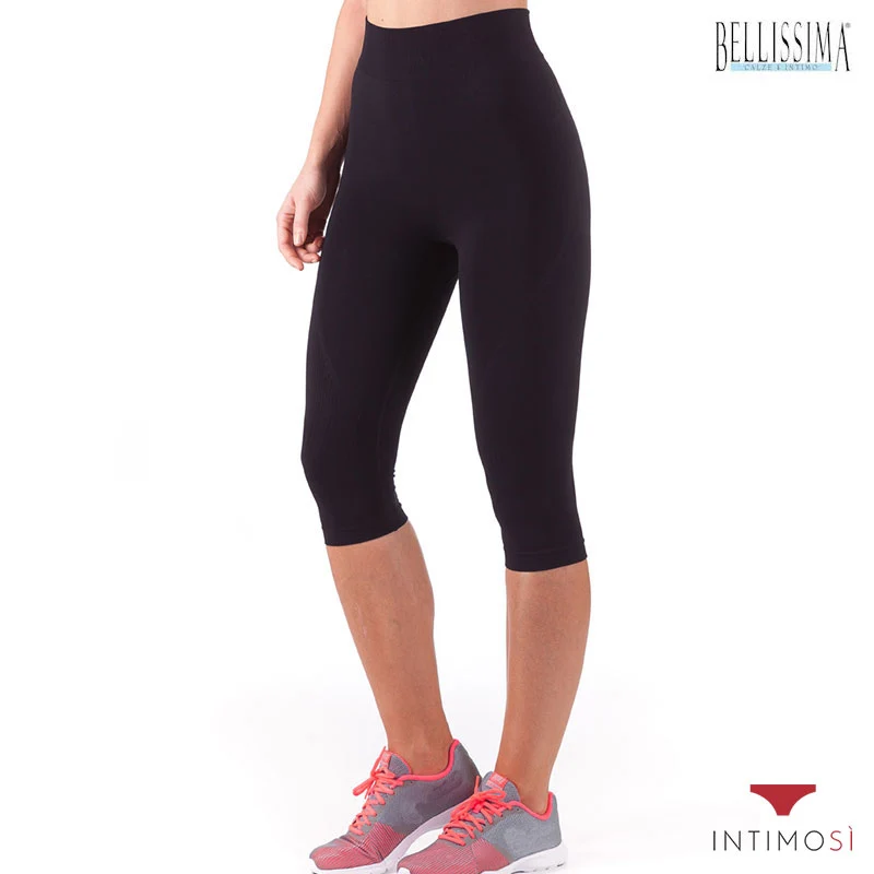 Leggings sportivo modello capri in microfibra traspirante | Bellissima A005