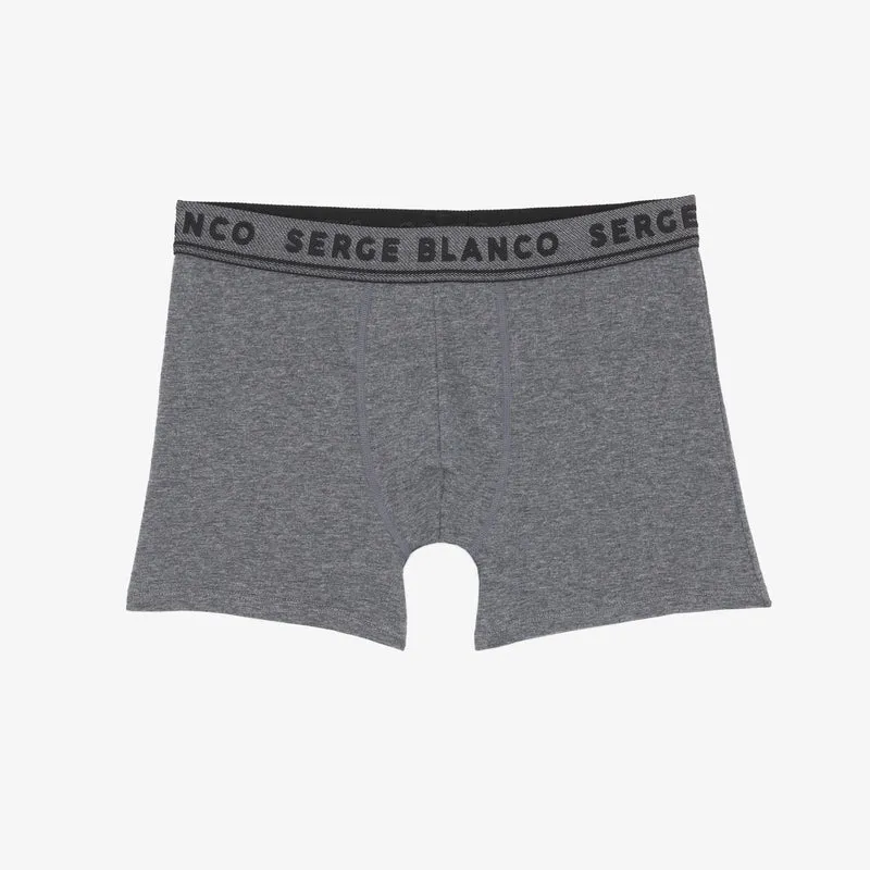 Pack de 3 boxers coton stretch gris chiné