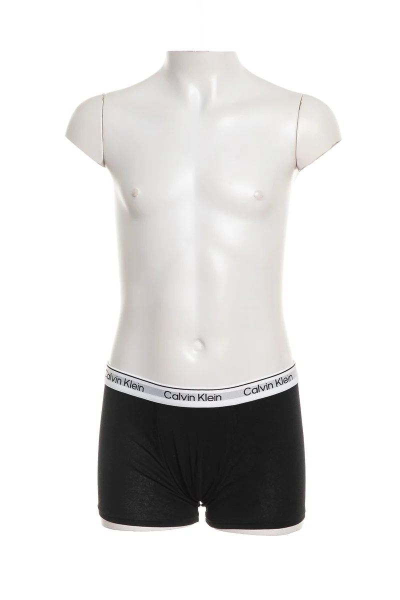 Set Boxer Calvin Klein Trunk 2 Pack Da Bambino Nero Grigio Medio