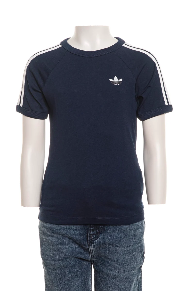 T Shirt Adidas 3 S Ss Tee Da Bambino Blu Navy