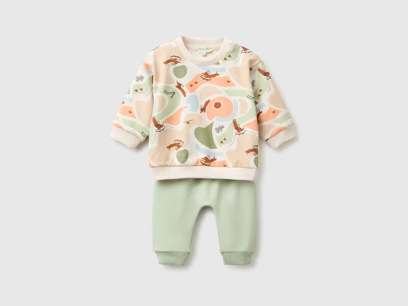 Completo in felpa stretch
