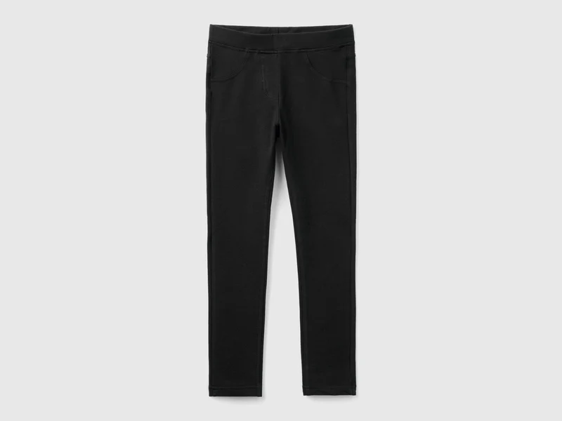 Jeggings in felpa stretch