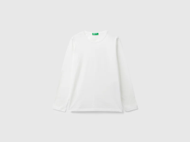 T-shirt a manica lunga in cotone bio