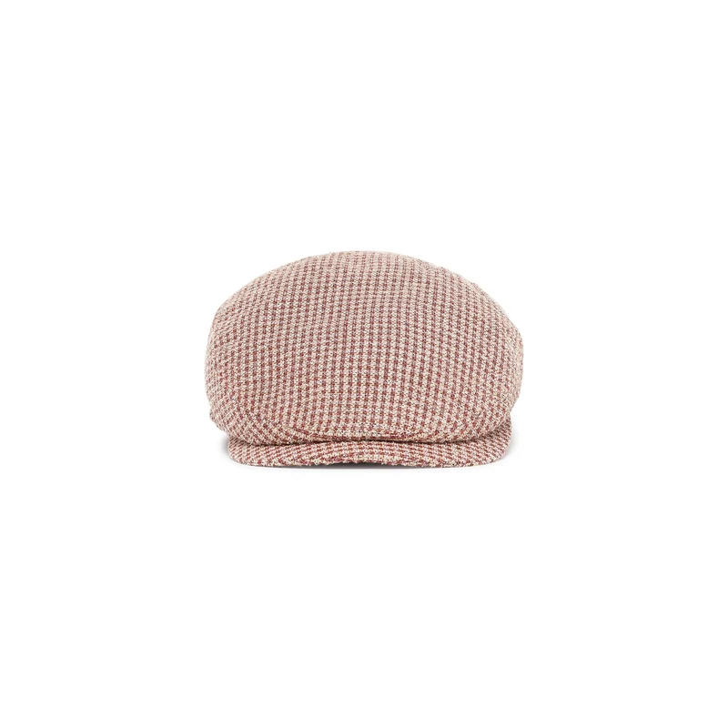 cappello ZERO - FIRENZE 2COT+VIS QUADRI BEIGE/BROWN