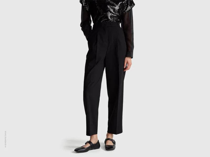 Pantaloni carrot fit