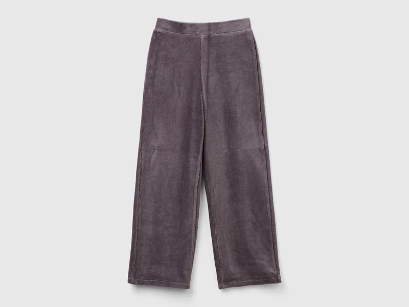 Pantaloni ampi in ciniglia