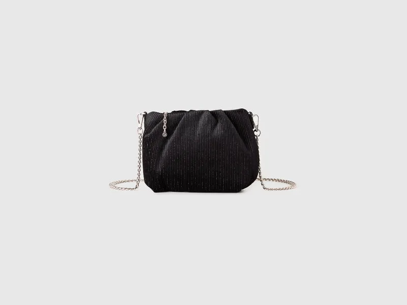 Borsa mini in velluto con lurex