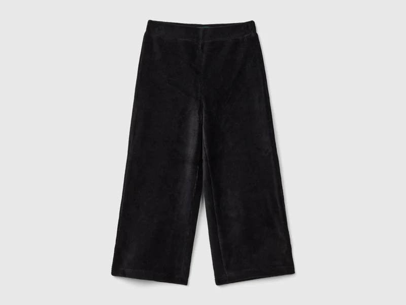 Pantaloni ampi in ciniglia