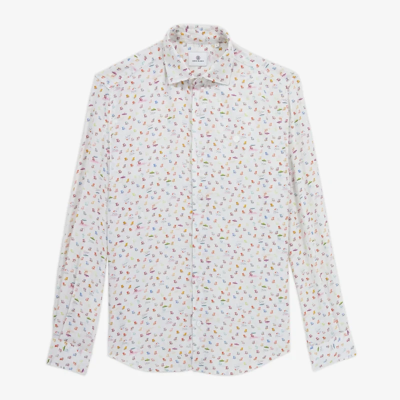 Chemise Charles en lin Summer blanche