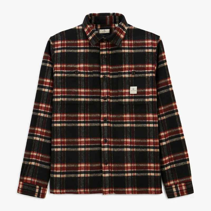 Chemise à carreaux noire Clovis SBPLAY