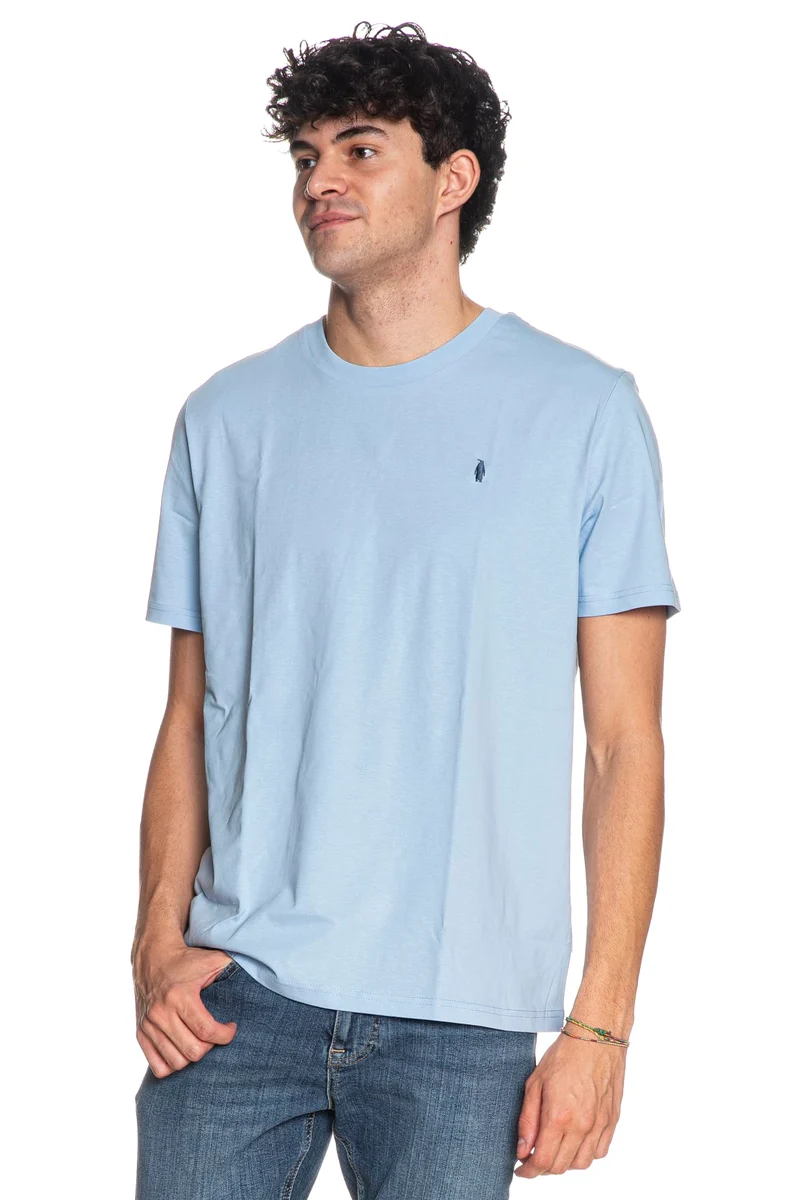 T Shirt Walt Bay Basic 1 U Da Uomo Fiordaliso