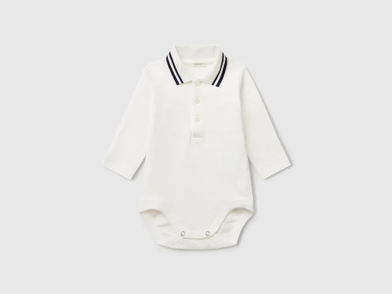 Body a polo in cotone