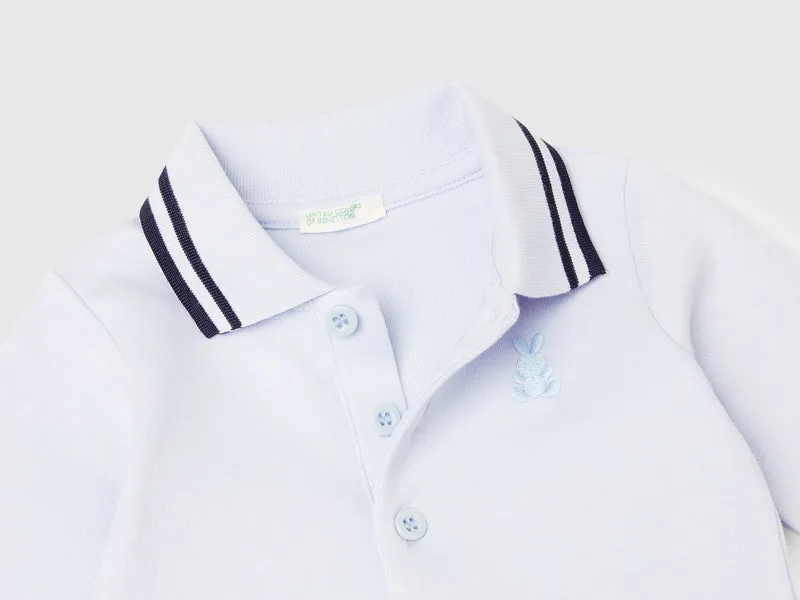 Body a polo in cotone