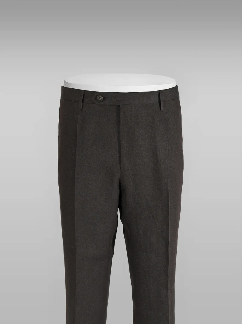 Verona brown linen trousers