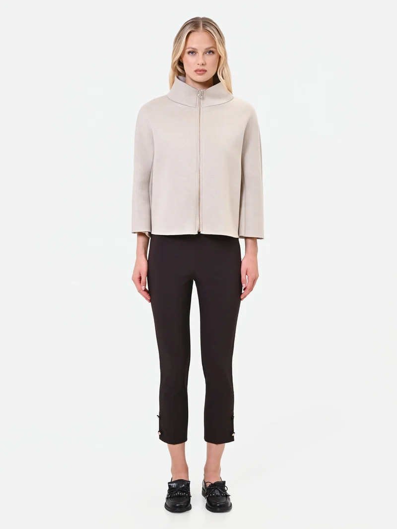 Capospalla corto tortora beige