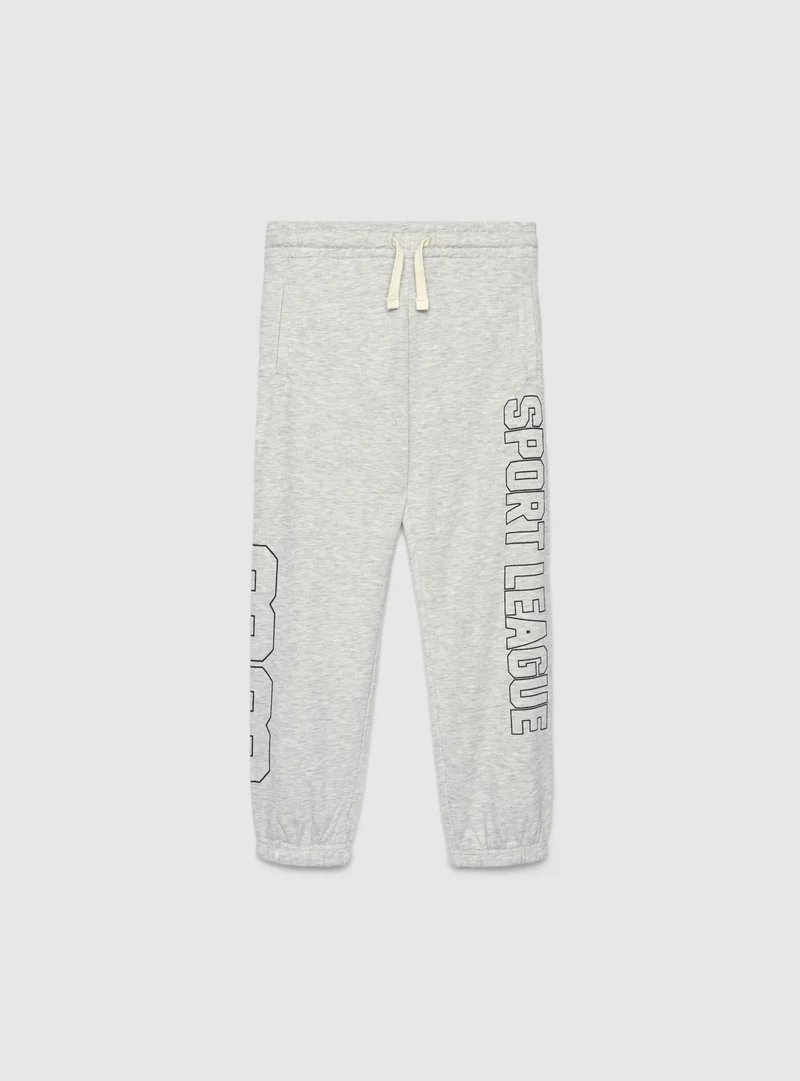 Pantaloni tuta lunghi con stampa college