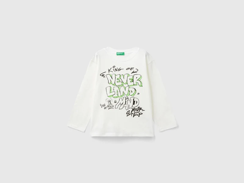 T-shirt con stampa in cotone
