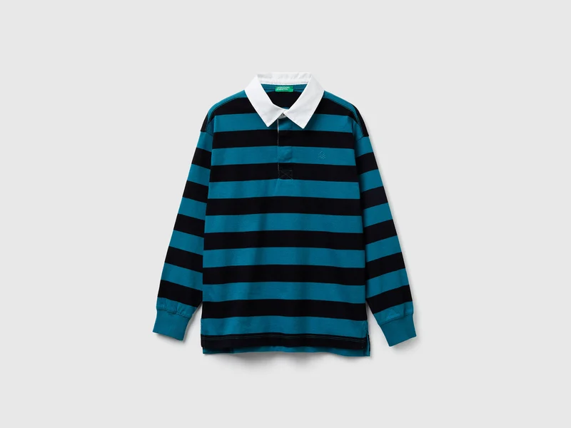 Polo a righe in cotone