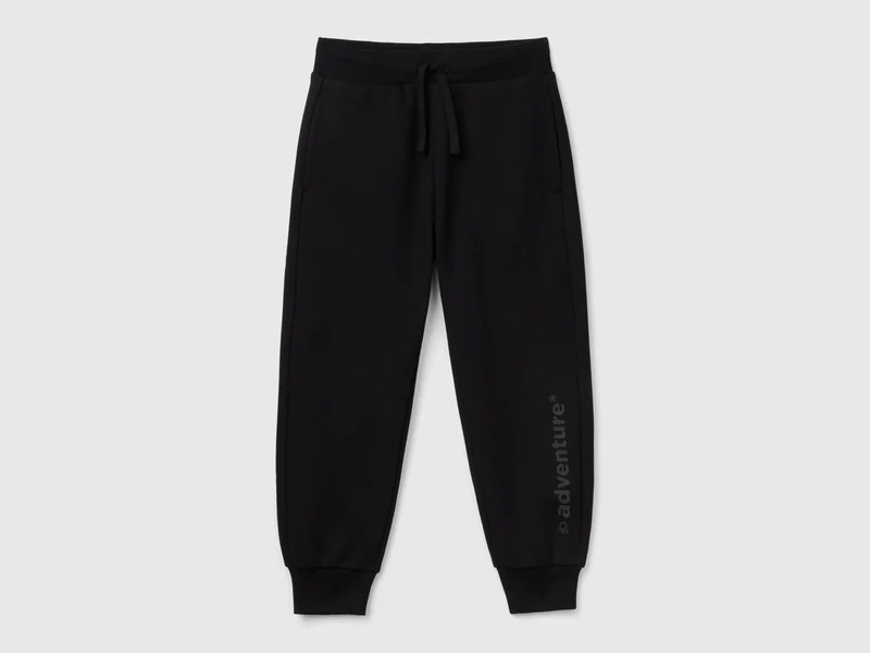 Pantaloni in calda felpa con stampa