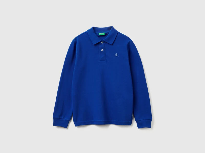 Polo manica lunga cotone