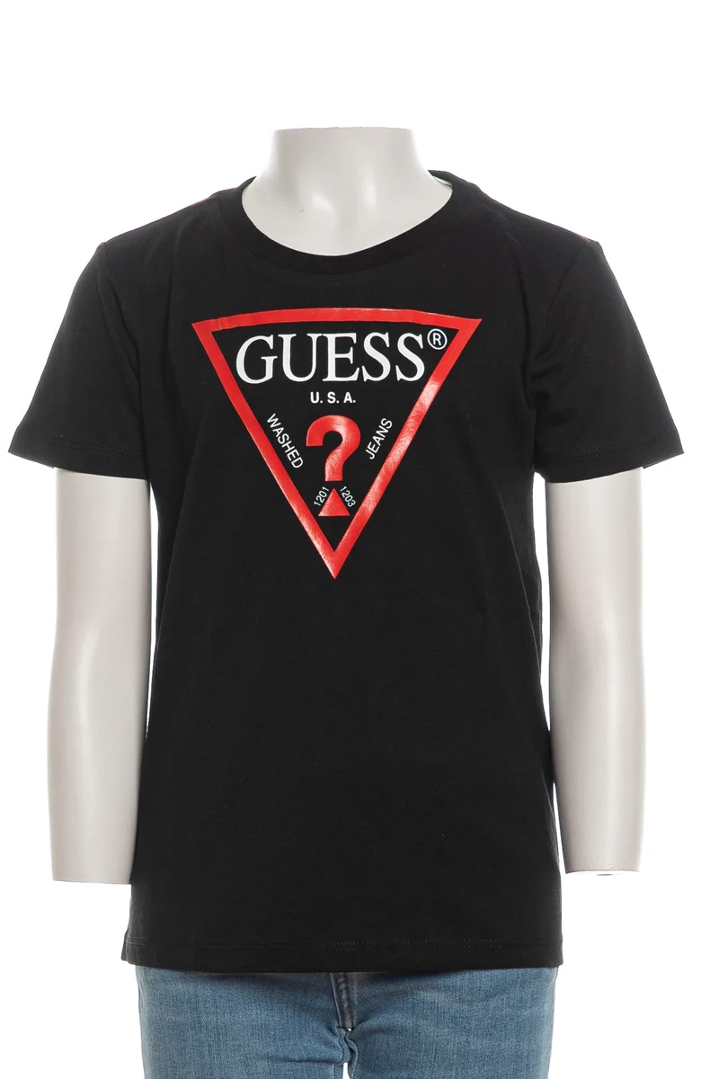 T Shirt Guess Cn Original Ss Baby Da Bambino Nera