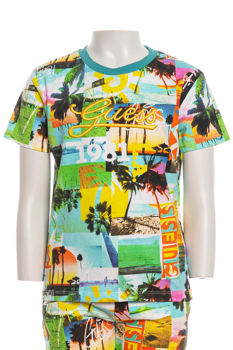 T-Shirt Guess Ss T-Shirt Da Bambino Fantasia