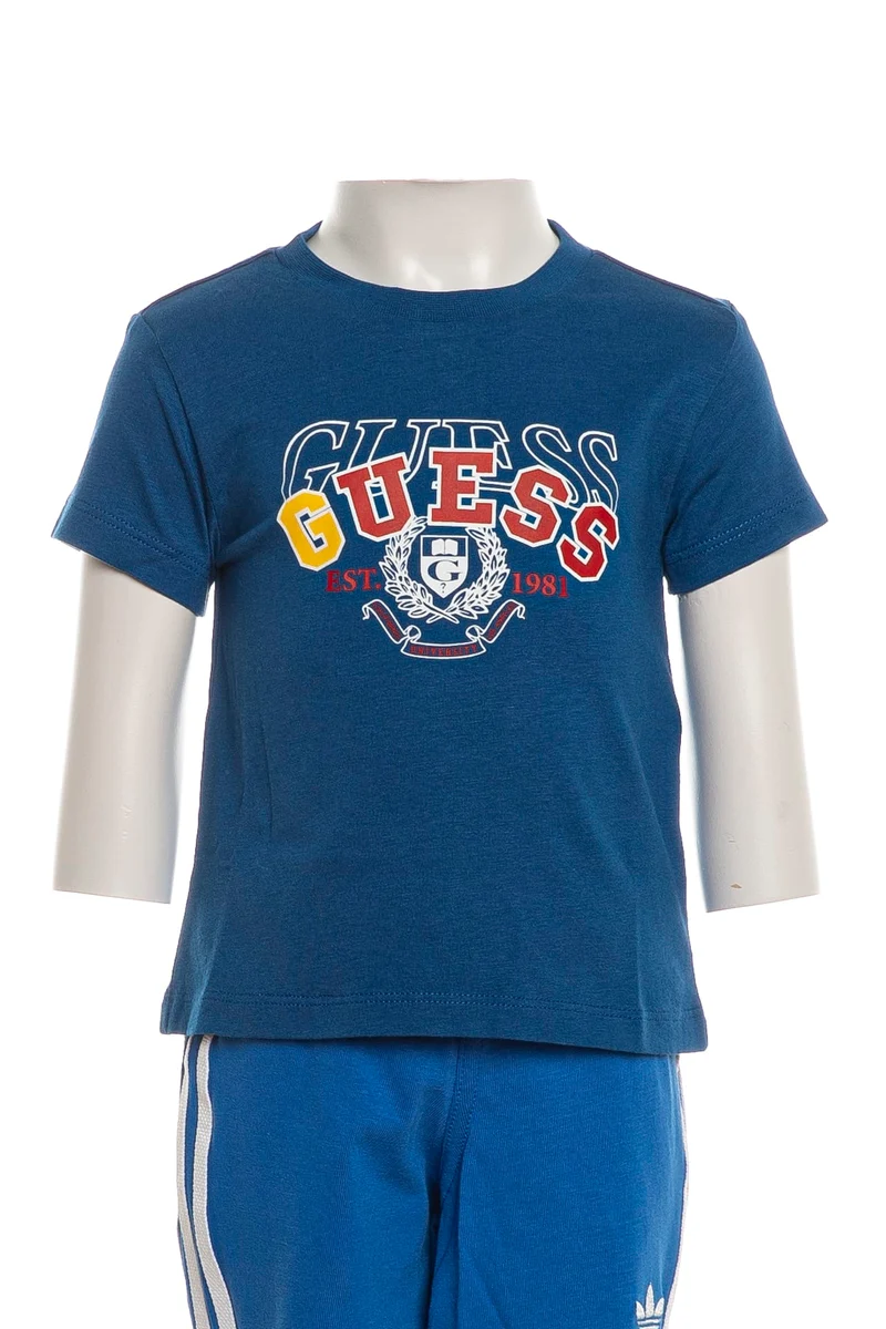 T Shirt Guess Varsity Baby Ss Da Bambino Royal