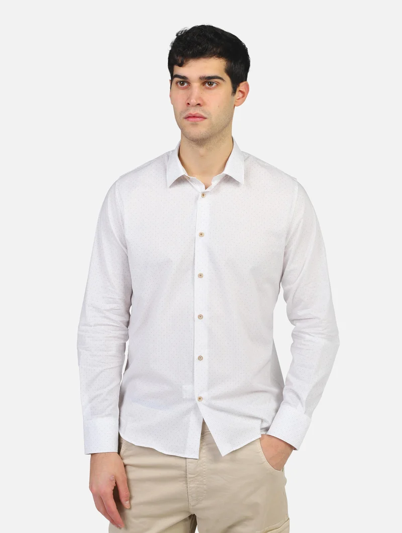 camicia PRIVATE LABEL COMO INK 2646RIGHE-PUNTINISABBIA