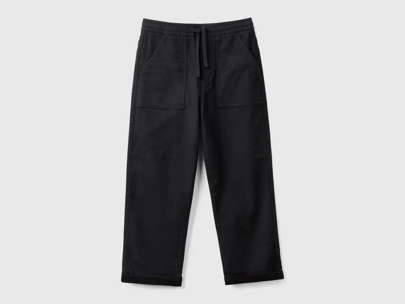 Joggers in misto cotone con coulisse