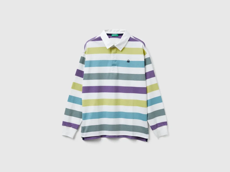 Polo a righe in cotone