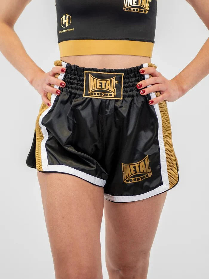Pantaloncini Kickboxing Donna Metal Boxe Extrem | Mobilità Superiore
