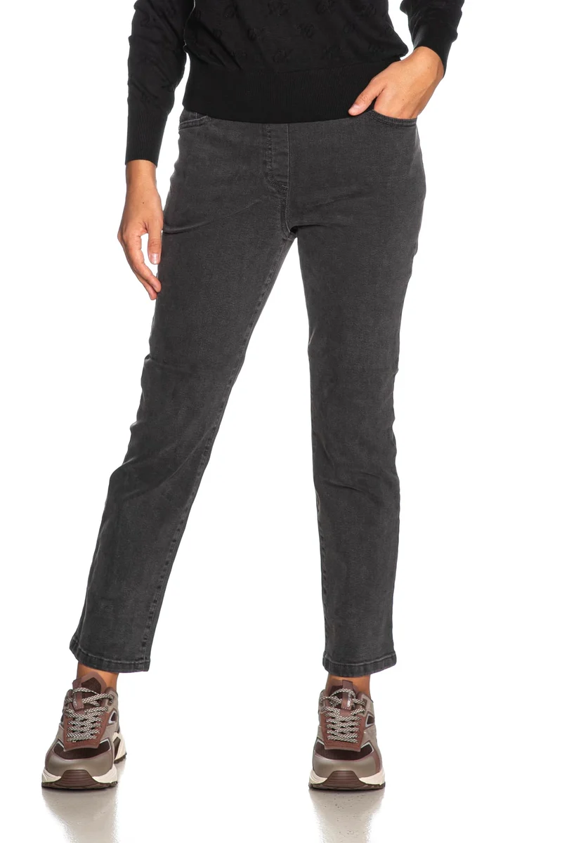 Jeans Ragno Donna Straight Pockets Grigio