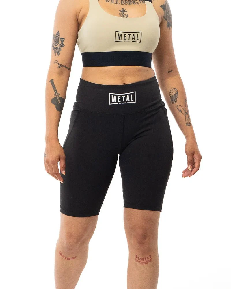 Short di Compressione Donna Metal Boxe | Performance e Sostegno