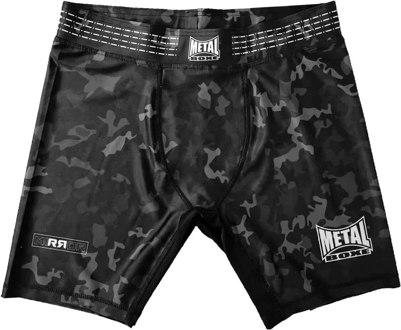 Short di Compressione Metal Boxe Mirror | Supporto Muscolare ed Effetto Specchio
