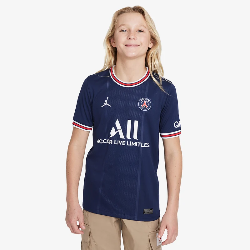 Maglia Jordan x Paris-Saint Germain 21/22 Bambini Primo Kit Stadium Manica Corta