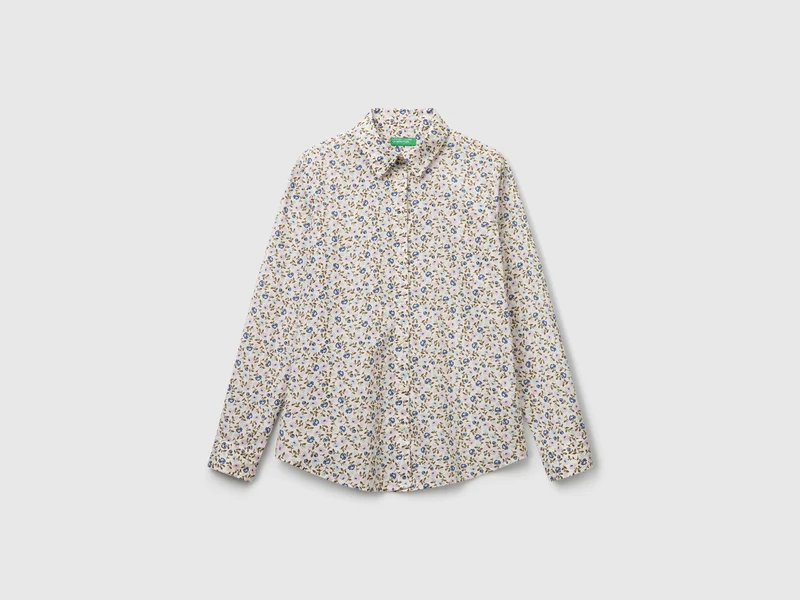 Camicia fantasia in cotone leggero