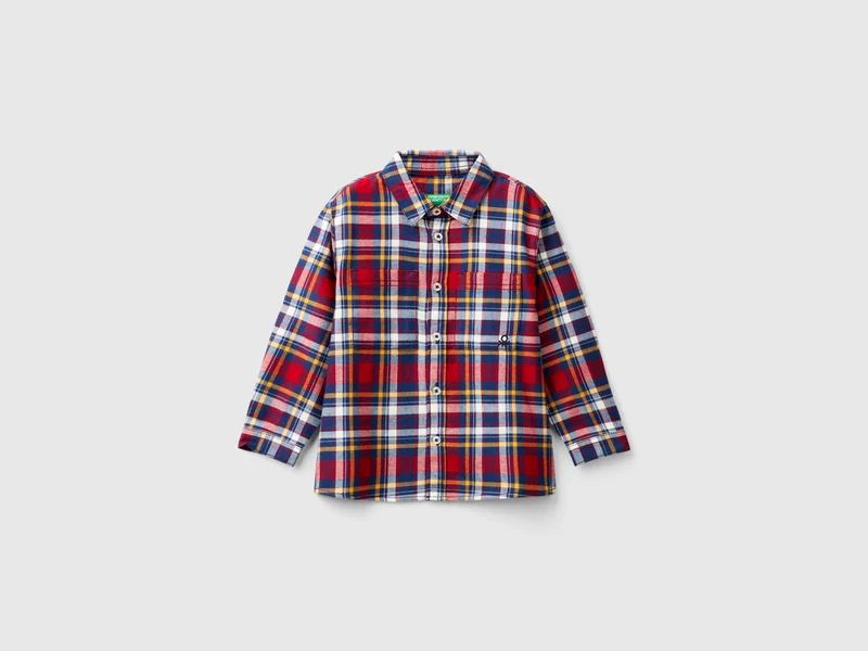 Camicia scozzese 100% cotone