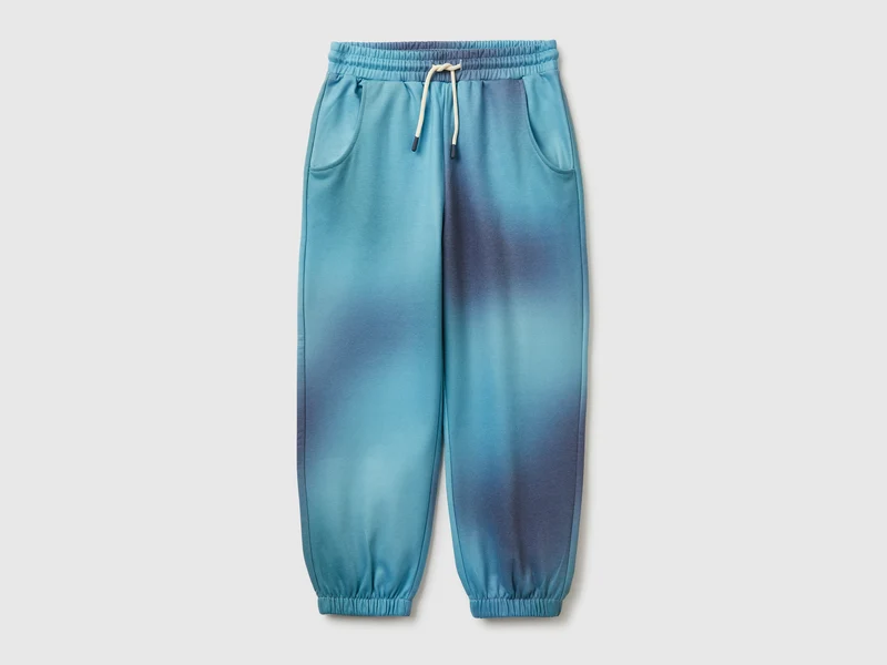 Joggers con stampa effetto sfumato