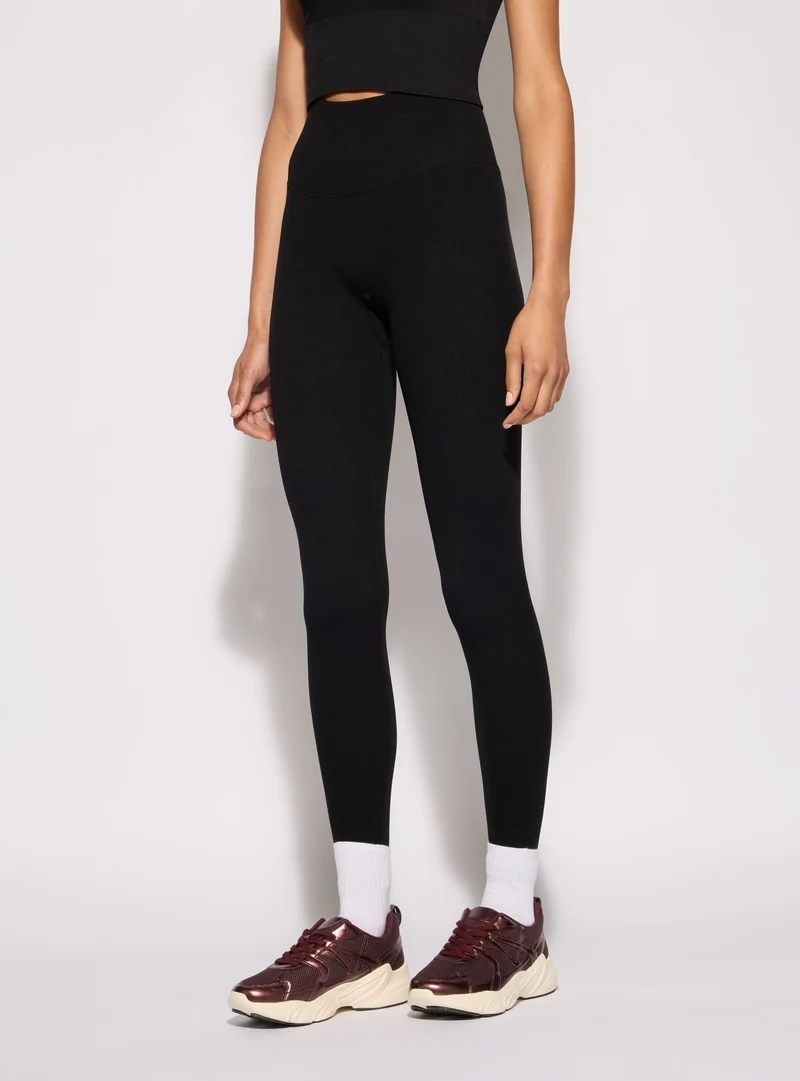 Leggings sportivi lunghi seamless arricciati